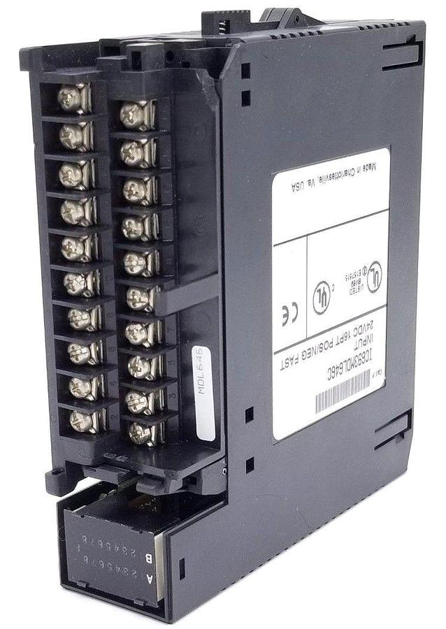 Used GE FANUC IC693MDL646C INPUT MODULE 24VDC 16PT POS/NEG FAST MISSING DOOR & COVER