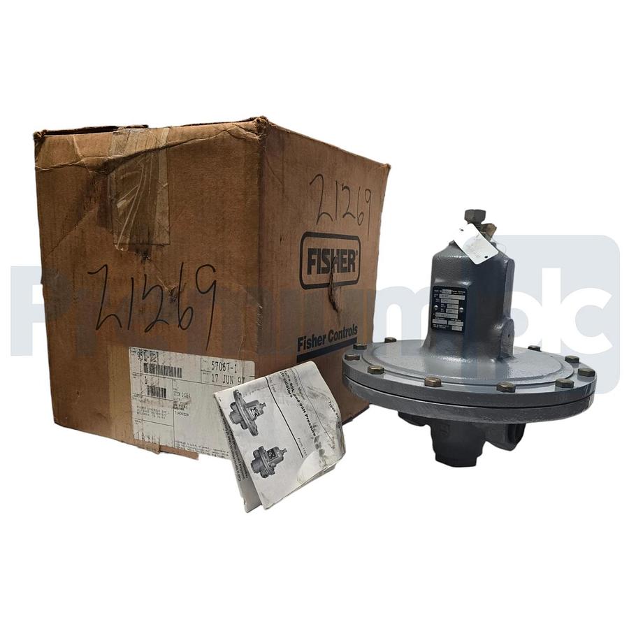 Fisher Controls 95L-22 Pressure Regulator In/Out 125/300PSI Range 2-6 PSI 1" NPT