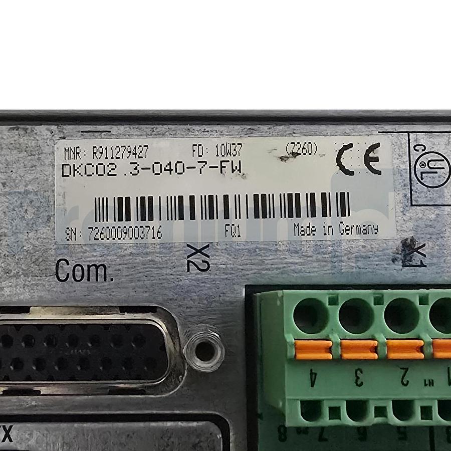Refurbished Rexroth Indramat DKC02.3-040-7-FW EcoDrive 03 Servo Drive R911279427 | Repaired