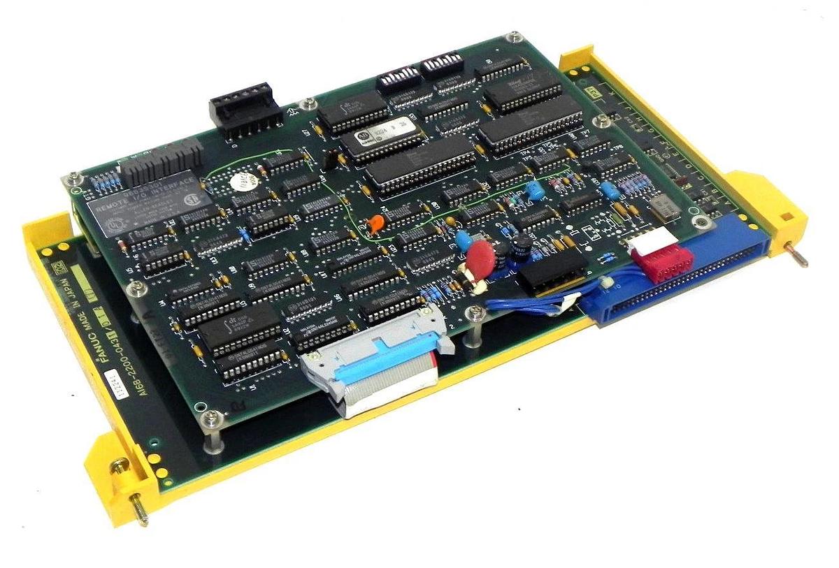 Used FANUC A16B-2200-0431/01A RIO MOTHERBOARD W/ AB 96635301 I/O INTERFACE BOARD