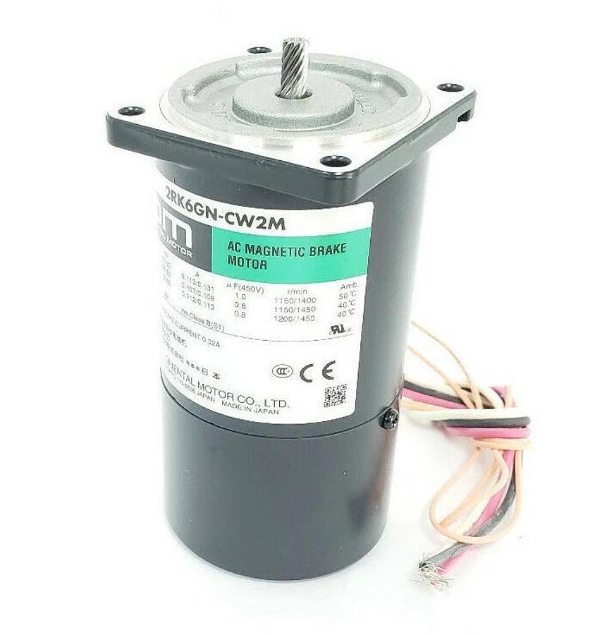 Used NIB ORIENTAL MOTOR 2RK6GN-CW2MJ ELECTROMAGNETIC BRAKE MOTOR CH10BFAUL