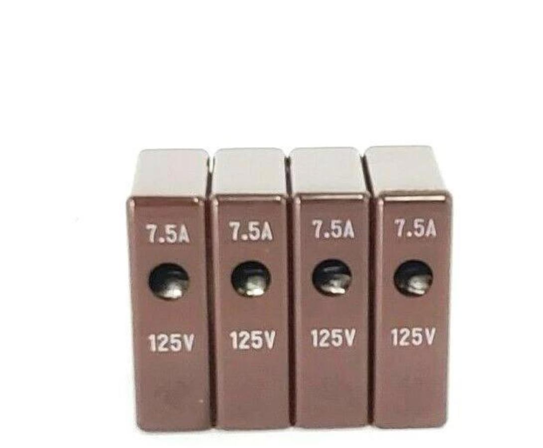 LOT OF 4 NEW DAITO PL475L FUSES 7.5A 125V