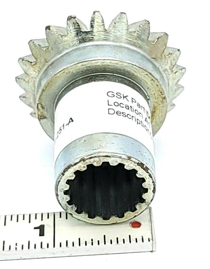 NEW GENERIC GEAR MITER W/SPLINDE HUB 1828-251-A