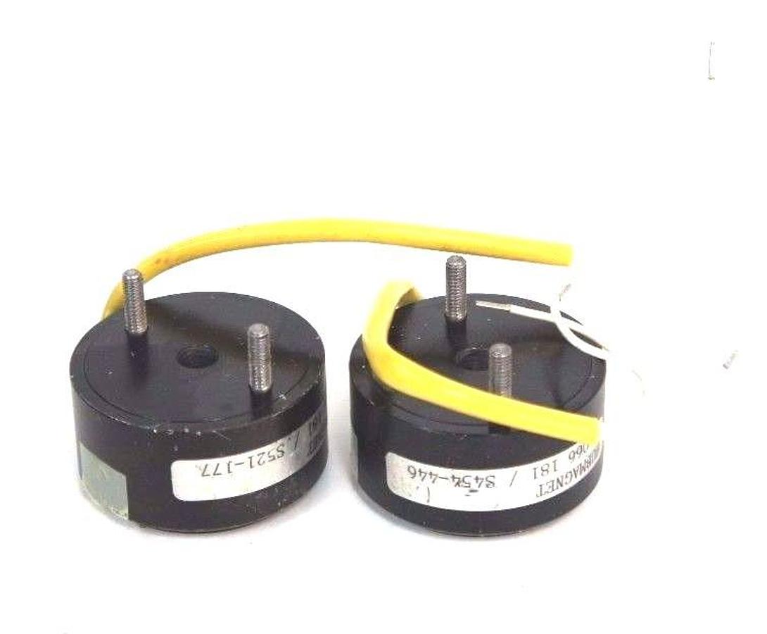 Used LOT OF 2 NEW HUBMAGNET M 066 181 ROTARY SOLENOIDS