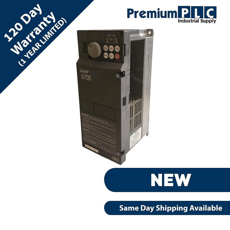 Used NEW MITSUBISHI FR-A720-00050-NA FREQROL FR-A700 VFD INVERTER 5A / 0.75kW / 1HP