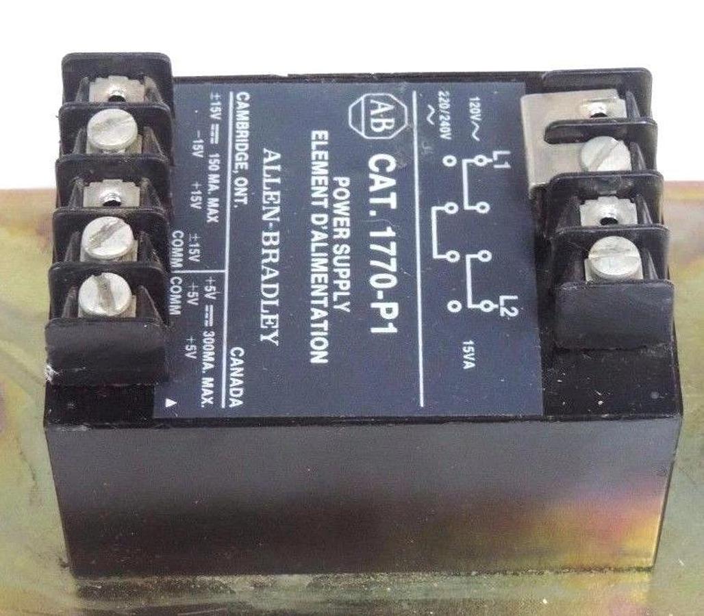 Used ALLEN BRADLEY 1770-P1 POWER SUPPLY 15AMP 120-240V 1770P1