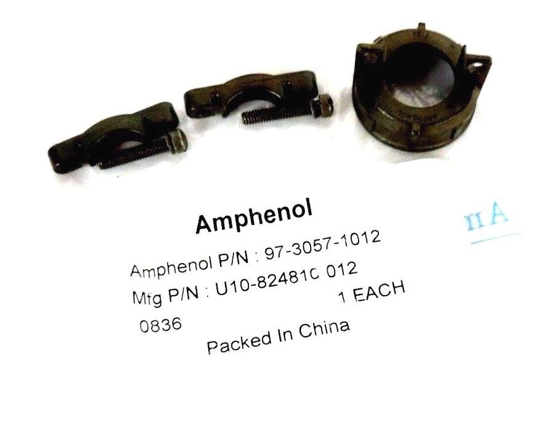 Used NEW AMPHENOL 97-3057-1012 CABLE CLAMP U10-824810-012