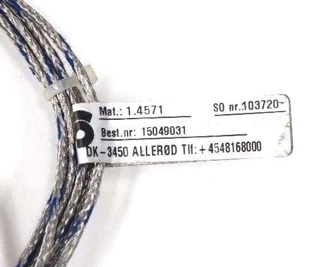 Used NEW AMETEK BEST. NR: 15049031 THERMOCOUPLER MAT. 1.4571 TYPE: 1 X L, TEMP. +400C