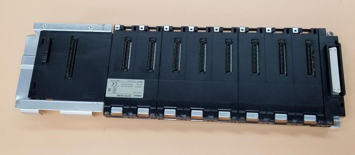 Used OMRON CS1W-BC082 BACKPLANE BASE UNIT 05602002 NK APP. 98A106 (DAMAGED)