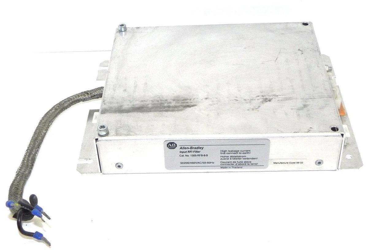 Used ALLEN BRADLEY 1305-RFB-8-B INPUT RFI FILTER 1305RFB8B 3X200/460VAC/50-60Hz