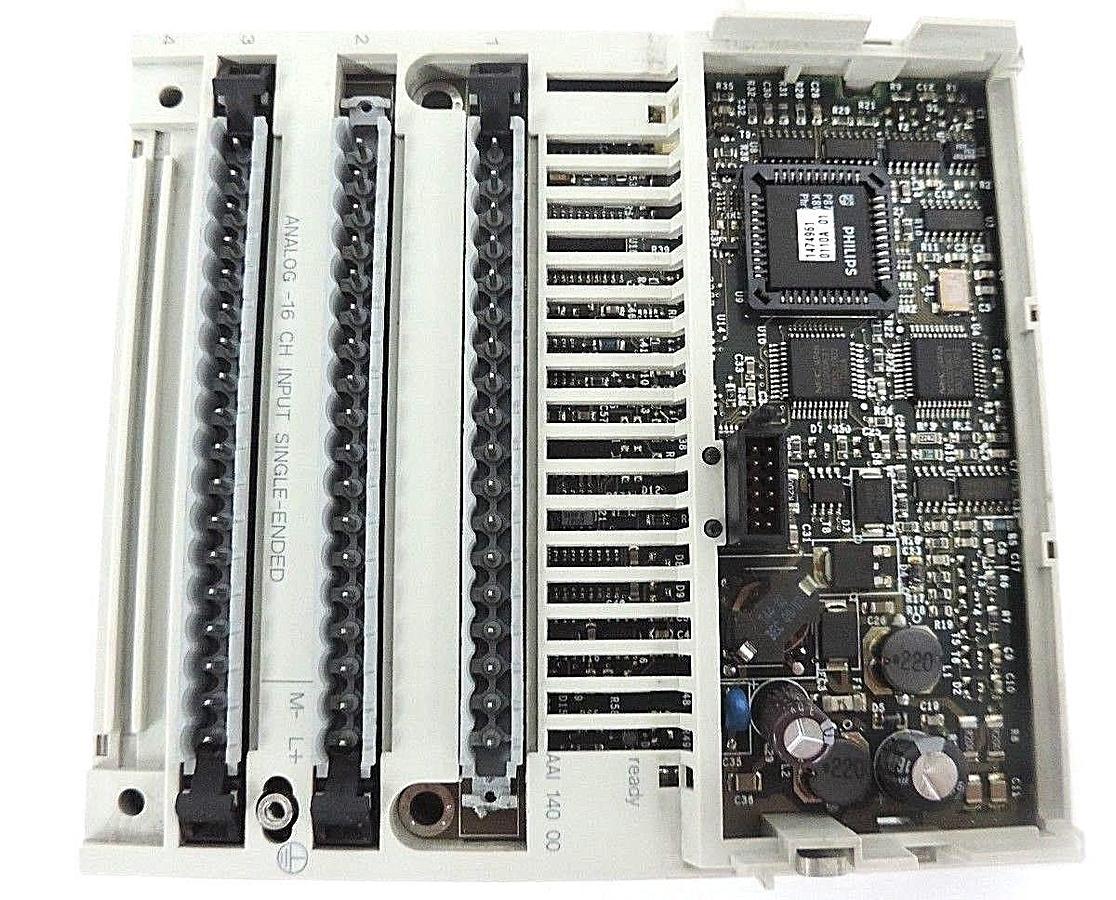 Used SCHNEIDER ELECTRIC 170AAI14000 ANALOG INPUT MODULE 16 CH. SINGLE PV:01, RL:04