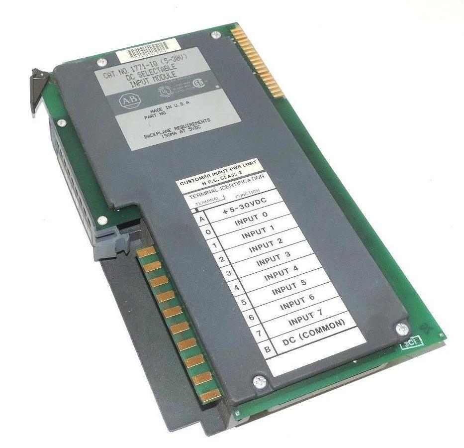 Used ALLEN BRADLEY 1771-IQ DC SELECTABLE INPUT MODULE 5-30V, 1771IQ
