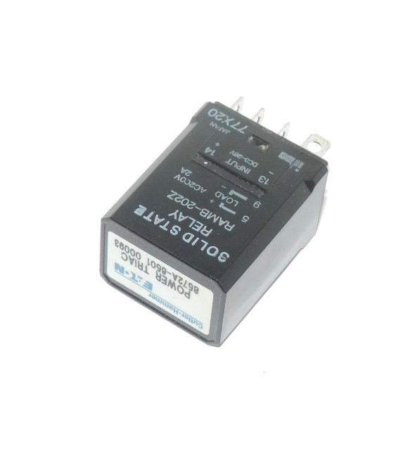 Used CUTLER-HAMMER RAMB-202Z SOLID STATE RELAY POWER TRIAC 8572A-6501