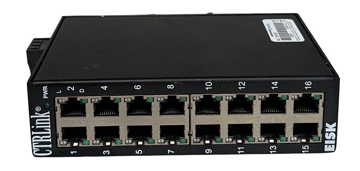 Used CONTEMPORARY CONTROLS EISK16-100T / EISK16100T Skorpion-16 EtherNet SWITCH USNP