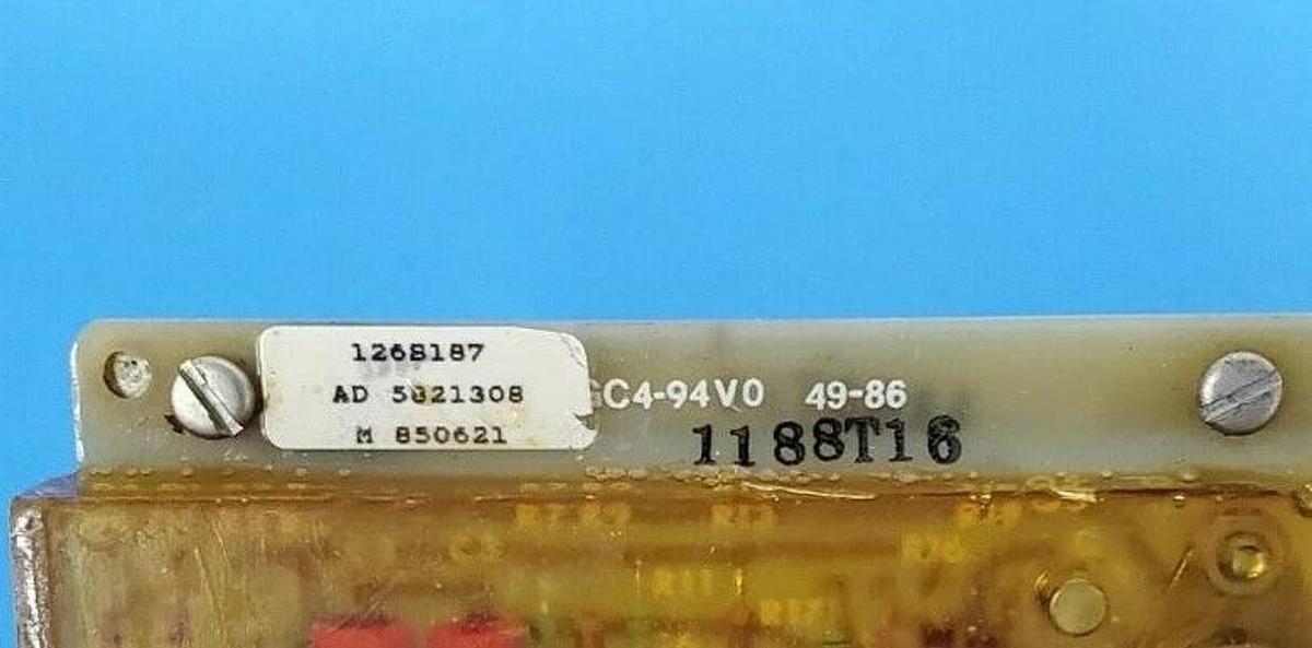 Used GENERIC GC4-94V0 49-86 TERMINAL PC BOARD 126S187 AD-5821308 M-85062 1188T16