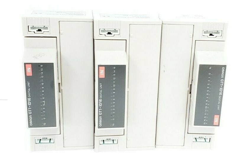 Used LOT OF 3 OMRON GT1-BSC01 DIGITAL UNIT 24VDC 16 PIONTS GT1-ID16 DIGITAL UNITS