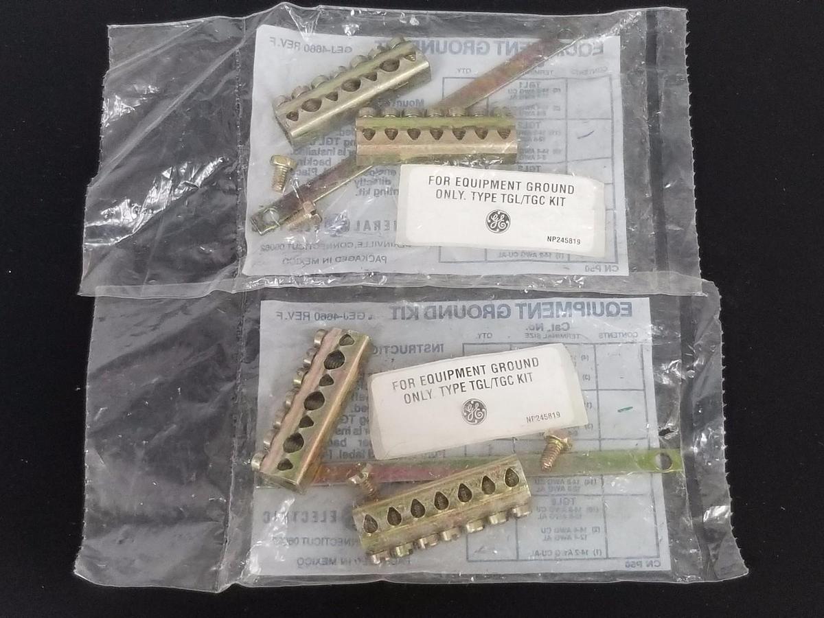 LOT OF 2 NEW GENERAL ELECTRIC GEJ-4660 EQUIPMENT GROUND KITS GEJ4660 REV. F