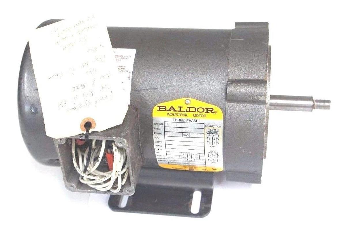 Refurbished REPAIRED BALDOR CJM3463 INDUSTRIAL MOTOR SPEC 34K39-2719, 0.75HP, 208-230/460V