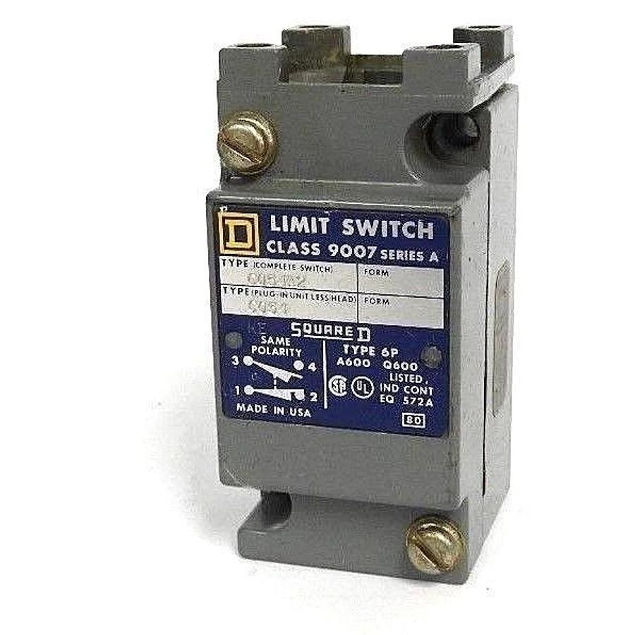 Used SQUARE D 9007-C054 LIMIT SWITCH 9007-C054A2 SER. A (PLUG-IN UNIT LESS HEAD)