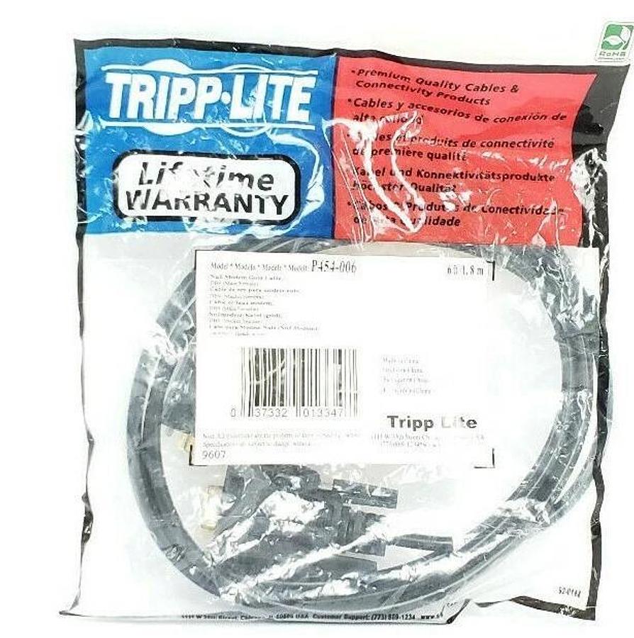 Used NEW TRIPP-LITE P454-006 CABLE P454006, 6FT, 9-POS.