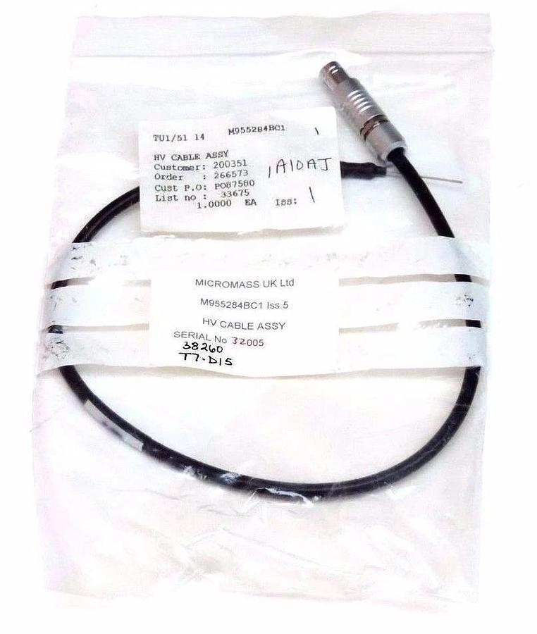 Used NEW MICROMASS M955284BC1 HV CABLE ASSY
