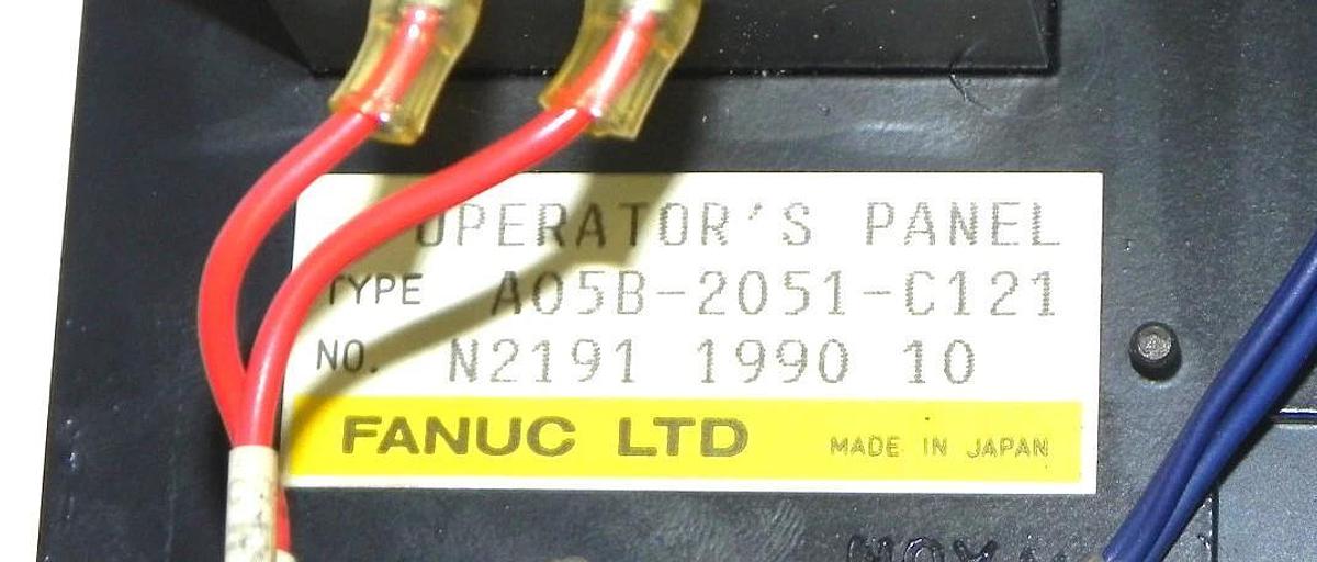 Used FANUC A05B-2051-C121 OPERATOR PANEL  A05B2051C121