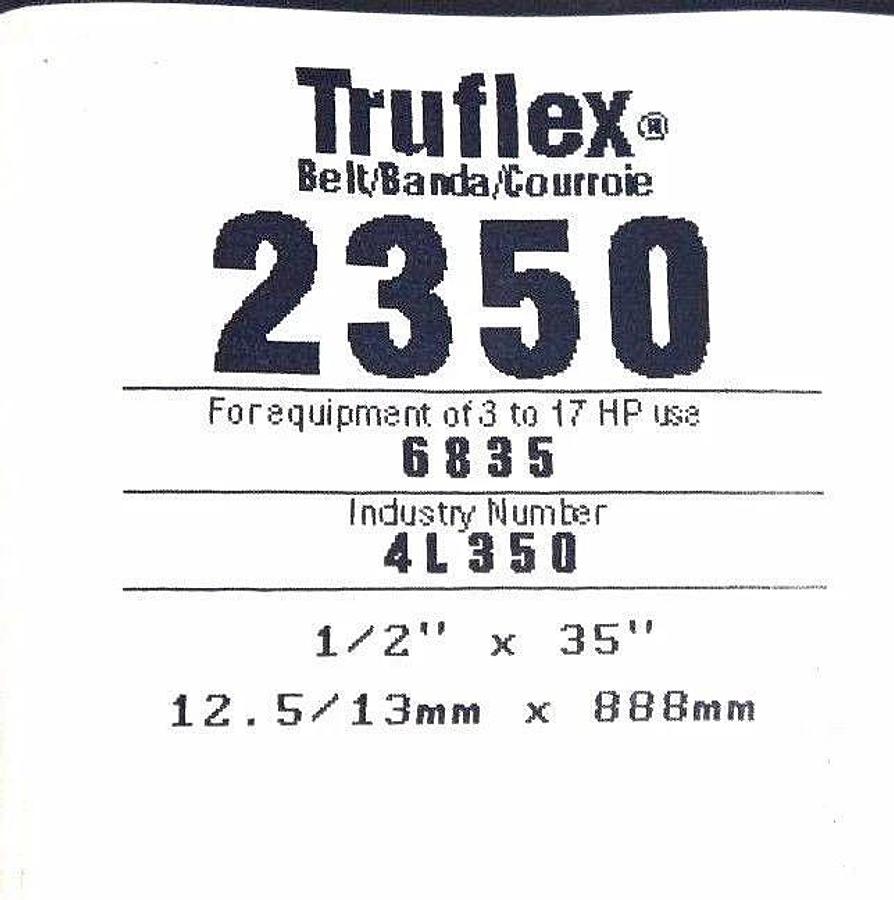 Used LOT OF 6 NEW GATES TRUFLEX V BELTS 4L510 4L500 4L350