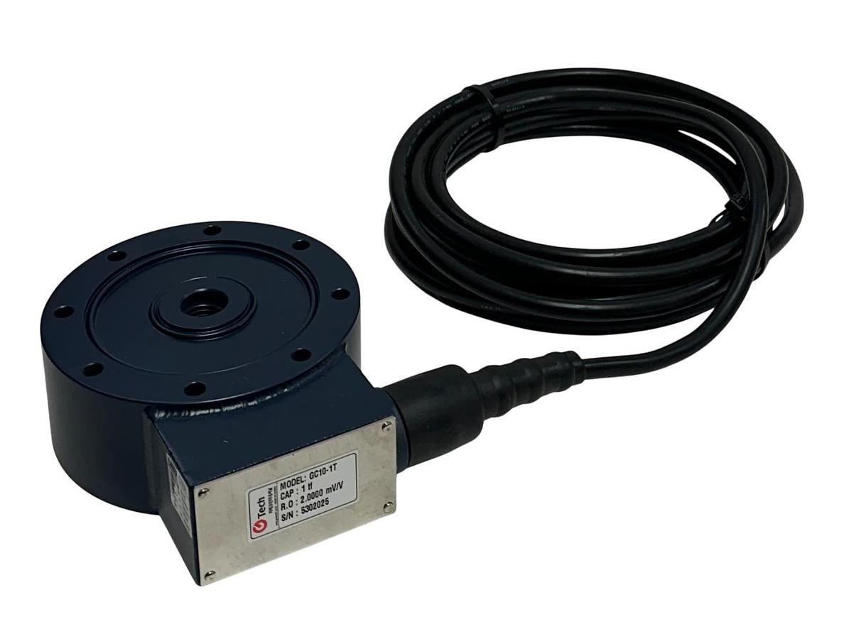 Used G TECH GC10-1T / GC101T PANCAKE LOAD CELL 1tf CAPACITY 2mV/V GC10 NSMP