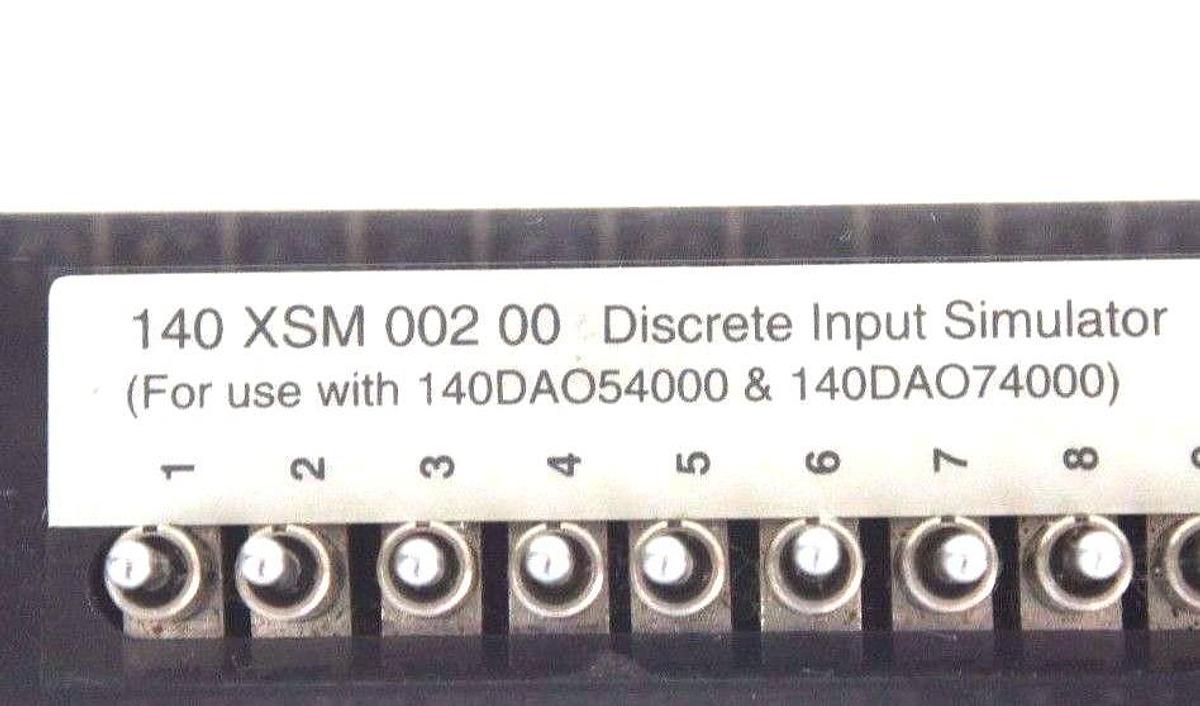 Used MODICON 140XSM00200 DISCRETE SIMULATOR MODULE 16PT