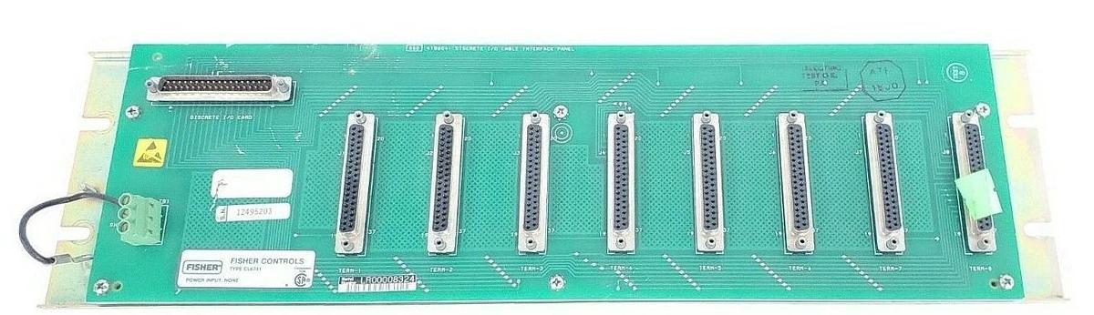 Used FISHER CL6741X1-A2 I/O CABLE INTERFACE PANEL 41B6041 CL6741 41B7293X022-85