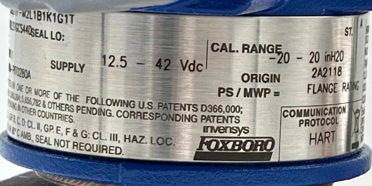 Used FOXBORO IGP20-TS3B01F-M2L1B1K1G1T Smart Pressure Transmitter 0-150psi HART, NSMP