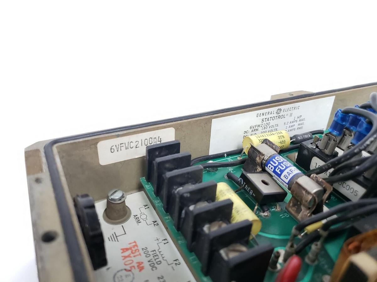 Used REPAIRED GE 6VFW2100 STATOTROL II DRIVE 193X643AFG222 6VFWC2100A4 (INCOMPLETE)