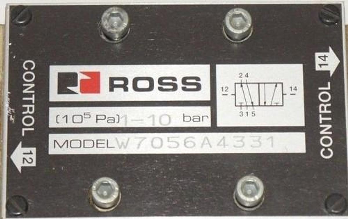 Used ROSS CONTROLS W7056A4331 PNEUMATIC CONTROL VALVE