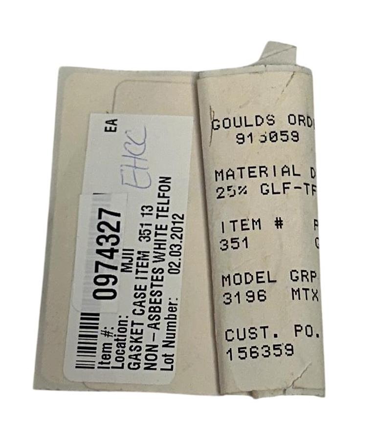 Used GOULDS 70782 28 5117 / 70782285117 OEM CASING GASKET 13'' FOR PUMP 3196 MTX NSNP