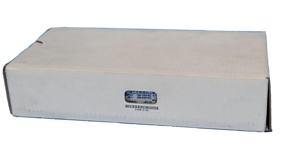 Used NIB MEAN WELL S-100F-5 SWITCHING POWER SUPPLY 100 WATT S100F5