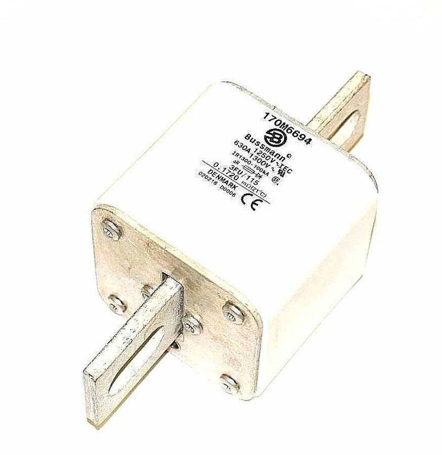 Used NIB BUSSMANN 170-M-6694 FUSE 630A 1250V 3FU/115 CU AR, 170M6694
