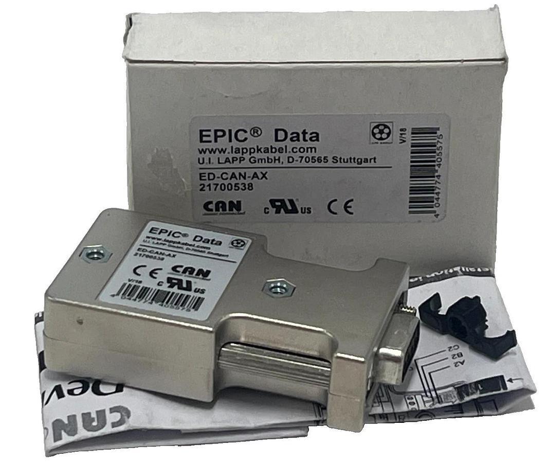 EPIC DATA ED-CAN-AX CAN-BUS Connector Sub-D 9-Pin Fieldbus Connector LAPP BRAND