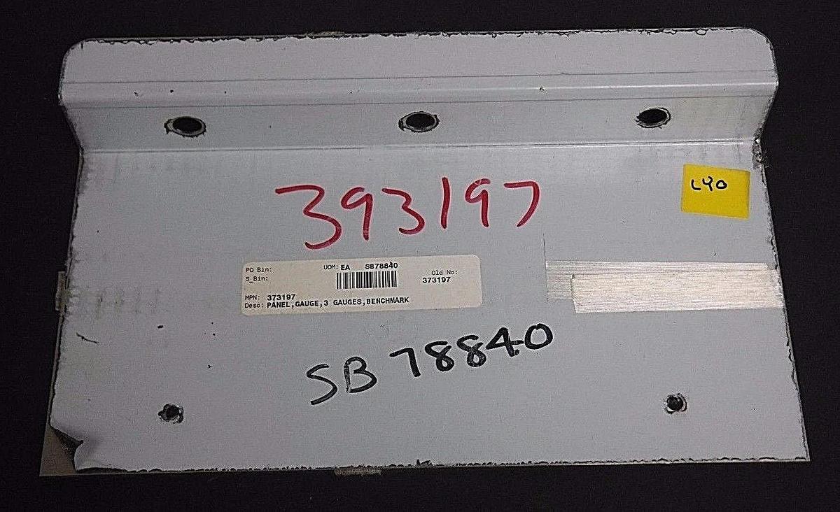 NEW 373197 PANEL, GAUGE, 3 GAUGES, BENCHMARK SB78840