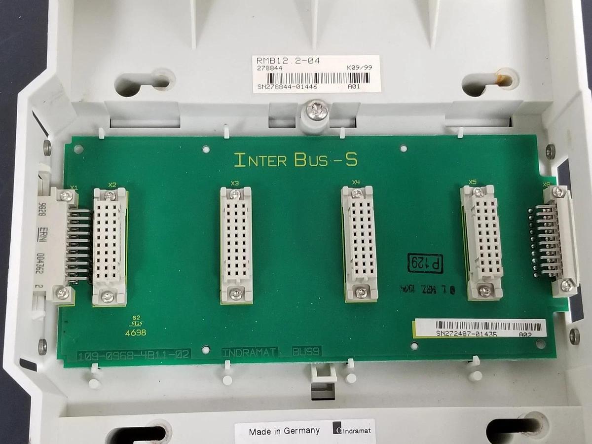 Used INDRAMAT RMB12.2-04 COMMUNICATION MODULE 278844 109-0968-4B11-02 BUS9 R911278844