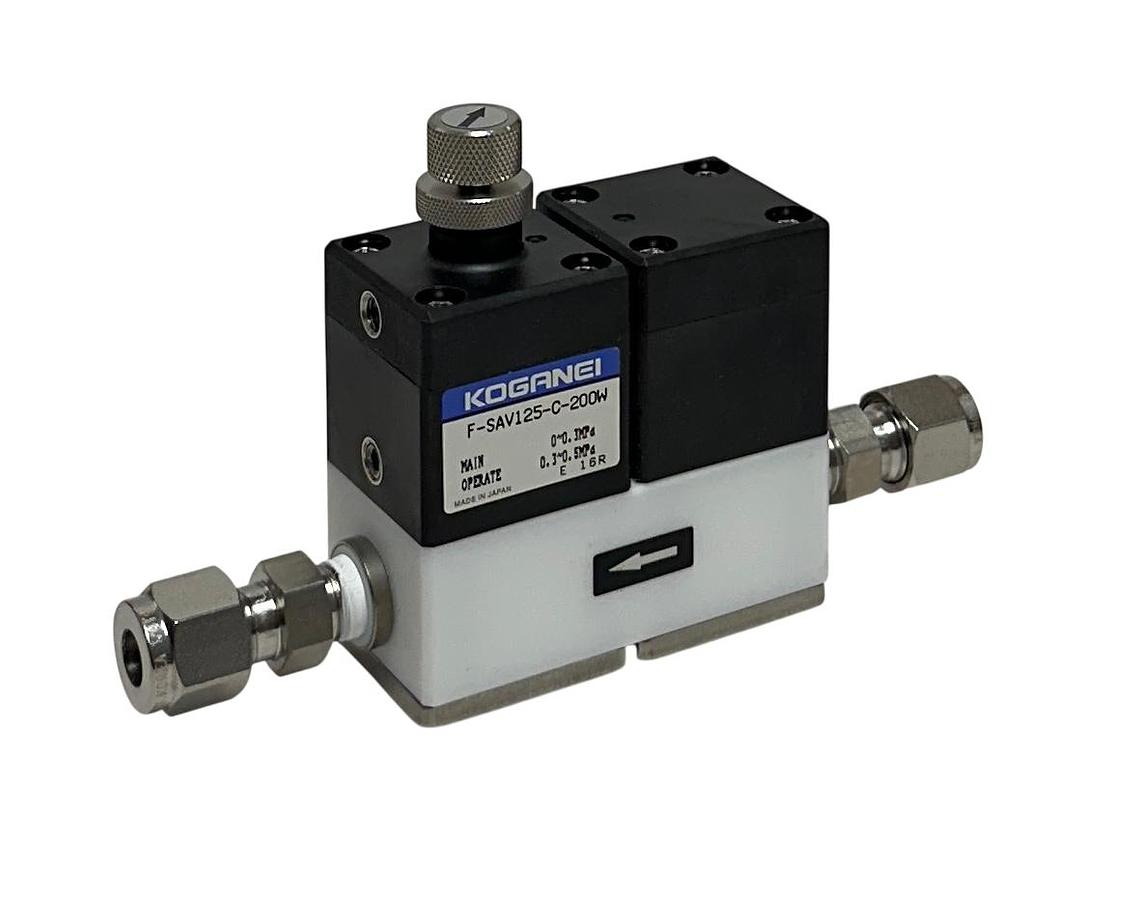 Used KOGANEI F-SAV125-C-200W / FSAV125C200W PNEUMATIC VALVE (SUCK-BACK) F-SAV NSMP