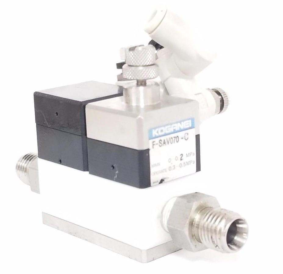 Used KOGANEI F-SAV070-C AIR OPERATED VALVE 0-0.2 MPa , 0.3-0.5MPa , FSAV070C
