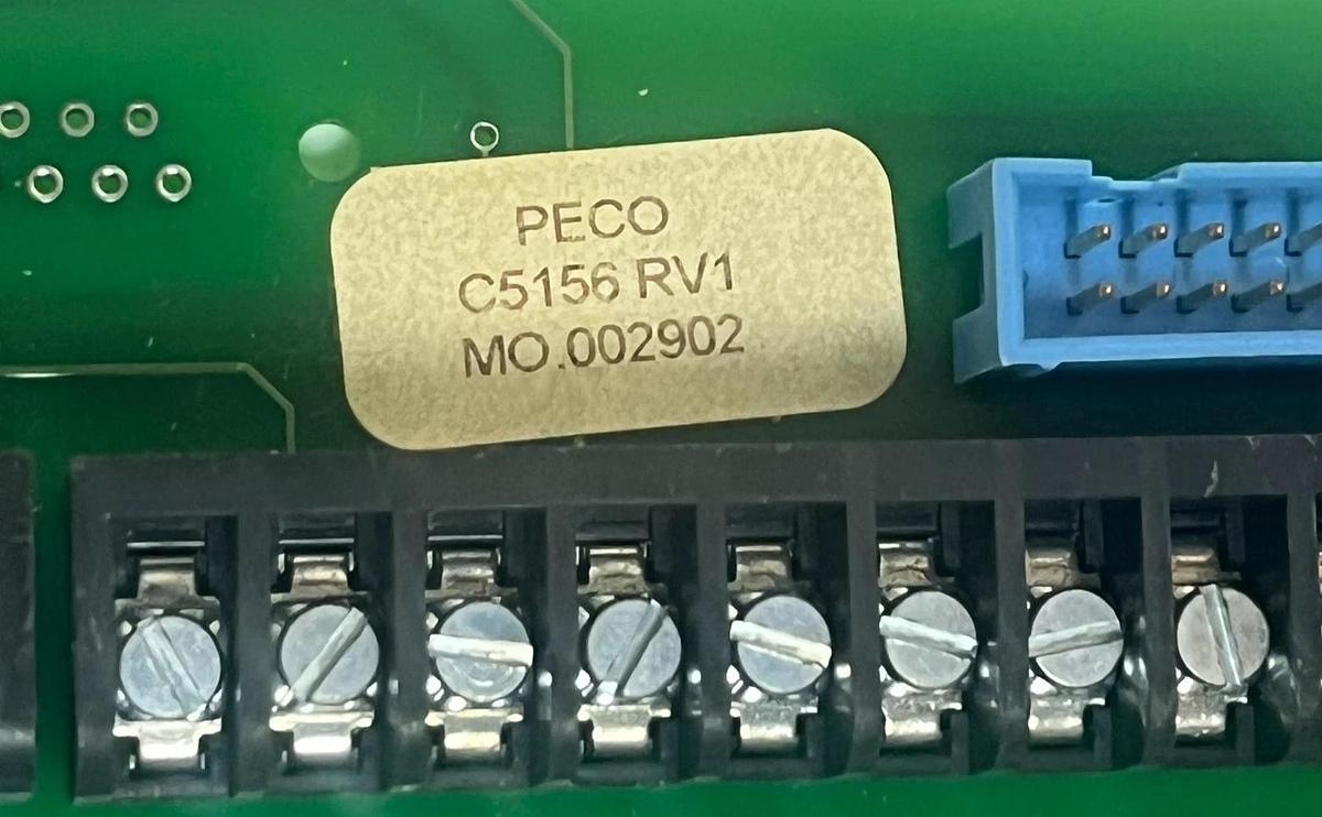 PECO C5156 RV1 MO.002902 Industrial Terminal Interface Circuit Board New