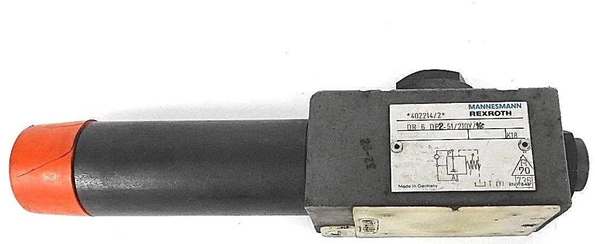 Used MANNESMANN REXROTH 402214/2 VALVE DR 6 DP2-51/210Y K18