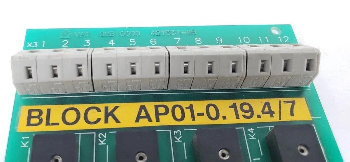 Used VAT GMB 421631-2B INTERFACE BOARD MT323 421631-2A , 4216312B 4216312A