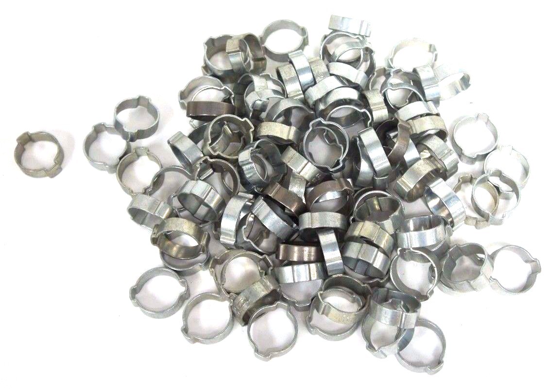 Used NEW OETIKER 2-EAR HOSE CLAMPS 1" 23/27 - LOT OF 102