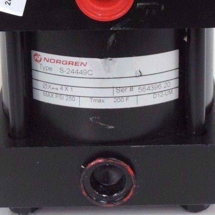 Used NEW NORGREN S-24449C CYLINDER S24449C MAX PSI 250, TMAX 200F, D12-UM