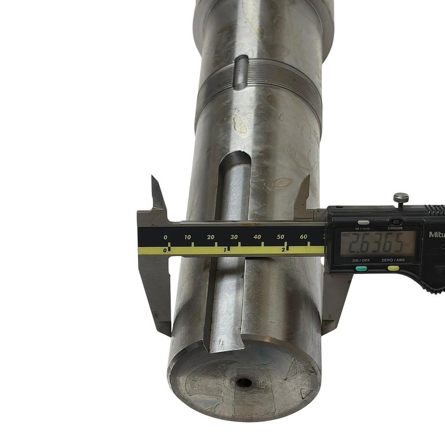Used 410 SS Industrial Pump Shaft 1056232 Machined Drive Shaft 31.5" Length 3.36" Max