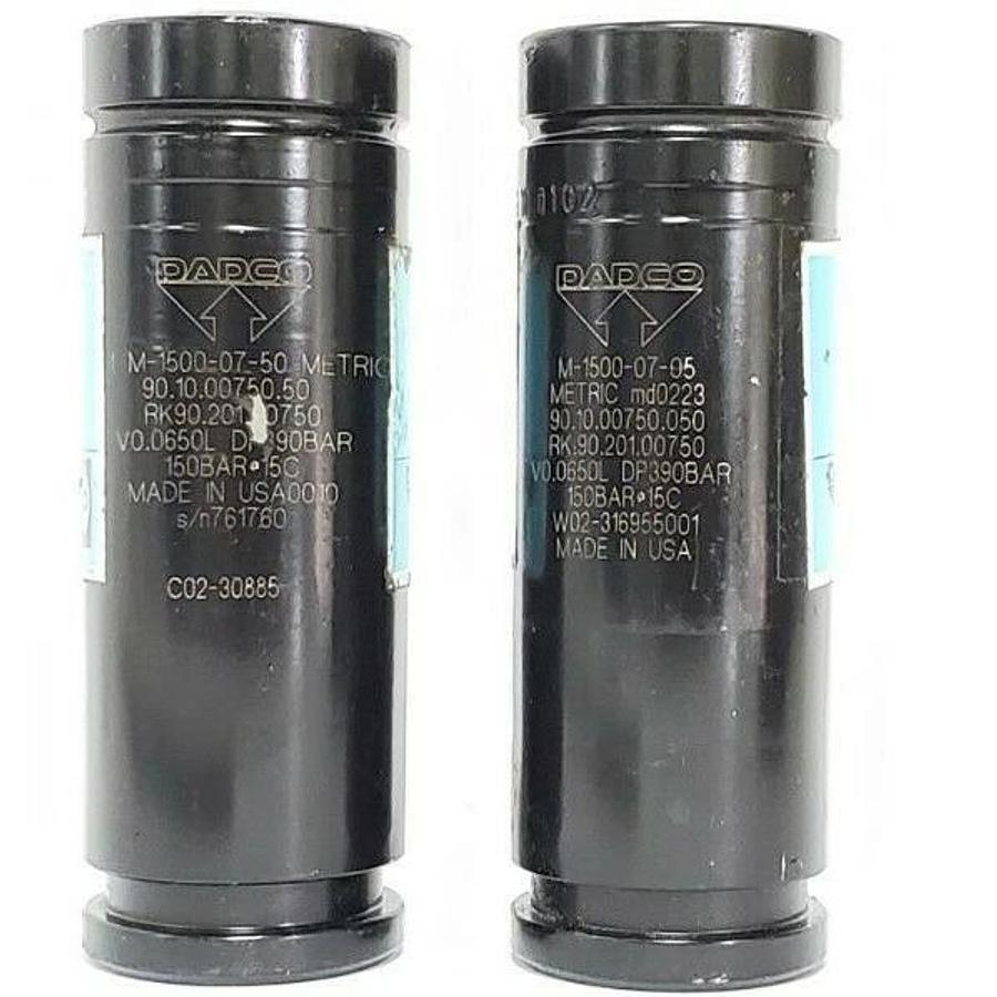 Used LOT OF 2 DADCO GM M-1500 GAS SPRINGS METRIC M-1500-07-05, 90.10.00750.050