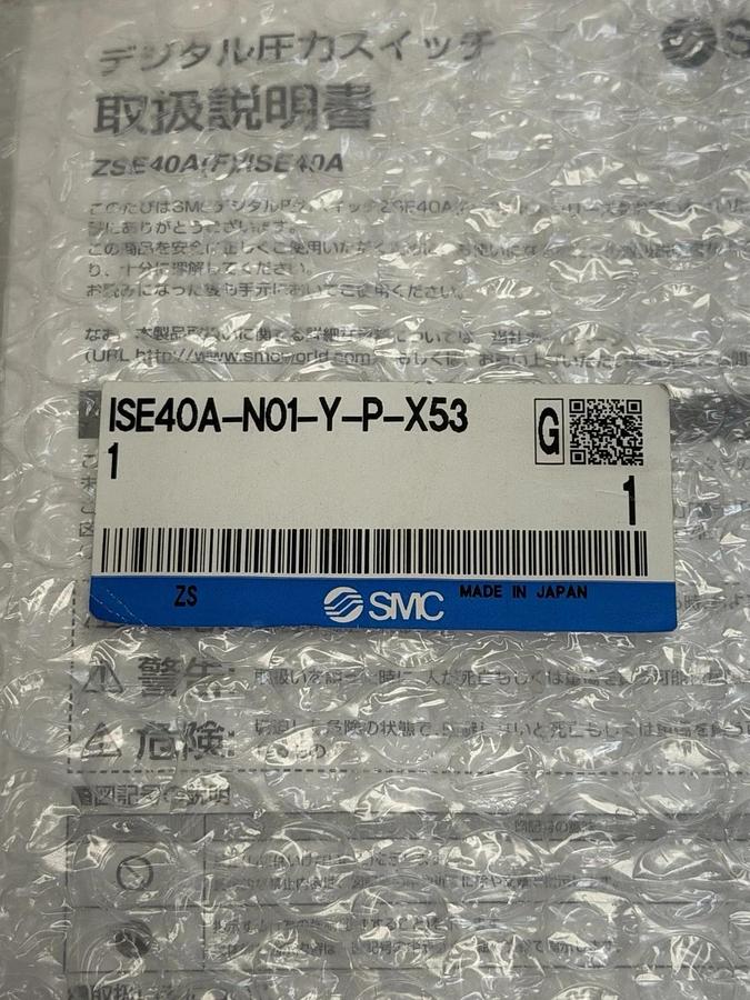 NEW SMC ISE40A-N01-Y-P-X53 PRESSURE SWITCH 12~24 VDC ISE40AN01YPX53