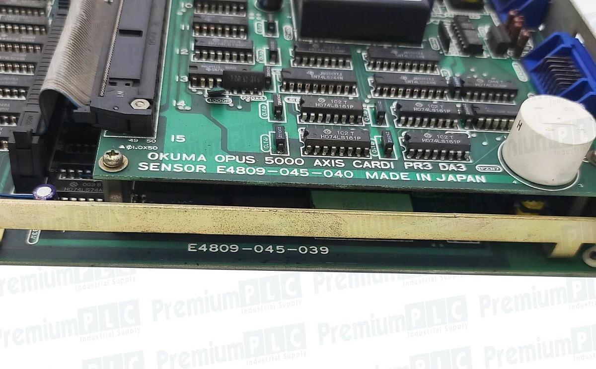 Used OKUMA OPUS5000 E4809-045-039 AXIS BOARD CPU MEMORY W/ E4809-045-040 AXIS CARD